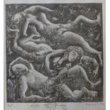 Daniel Parker, five engravings, erotic scenes,