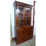 A Victorian style hardwood bookcase