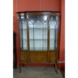 An Edward VII inlaid mahogany display cabinet