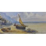 E. Patterson, pair of marine scenes, watercolour and another by F.