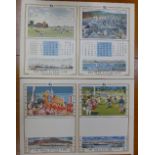 Two chromolithograph prints, The Blue Funnel Line, Alfred Holt & Co.