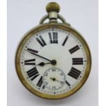 A cased Goliath pocket watch