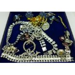 Costume jewellery including diamante