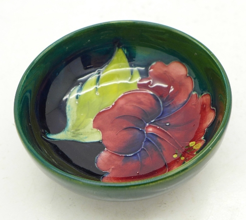 A Moorcroft hibiscus bowl, - Image 2 of 4