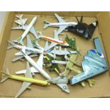 Die-cast and plastic model aeroplanes