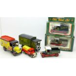 Six Corgi model trucks,