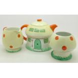 A Shelley Mabel Lucy Attwell three piece tea service, Rd.