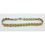 A 9ct gold bracelet, 3.