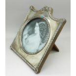 A silver photograph frame, Birmingham 1907,