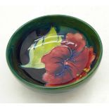 A Moorcroft hibiscus bowl,