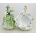 Two Royal Doulton figures,