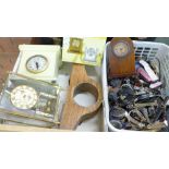 A large quantity of watches, clocks, parts, etc.