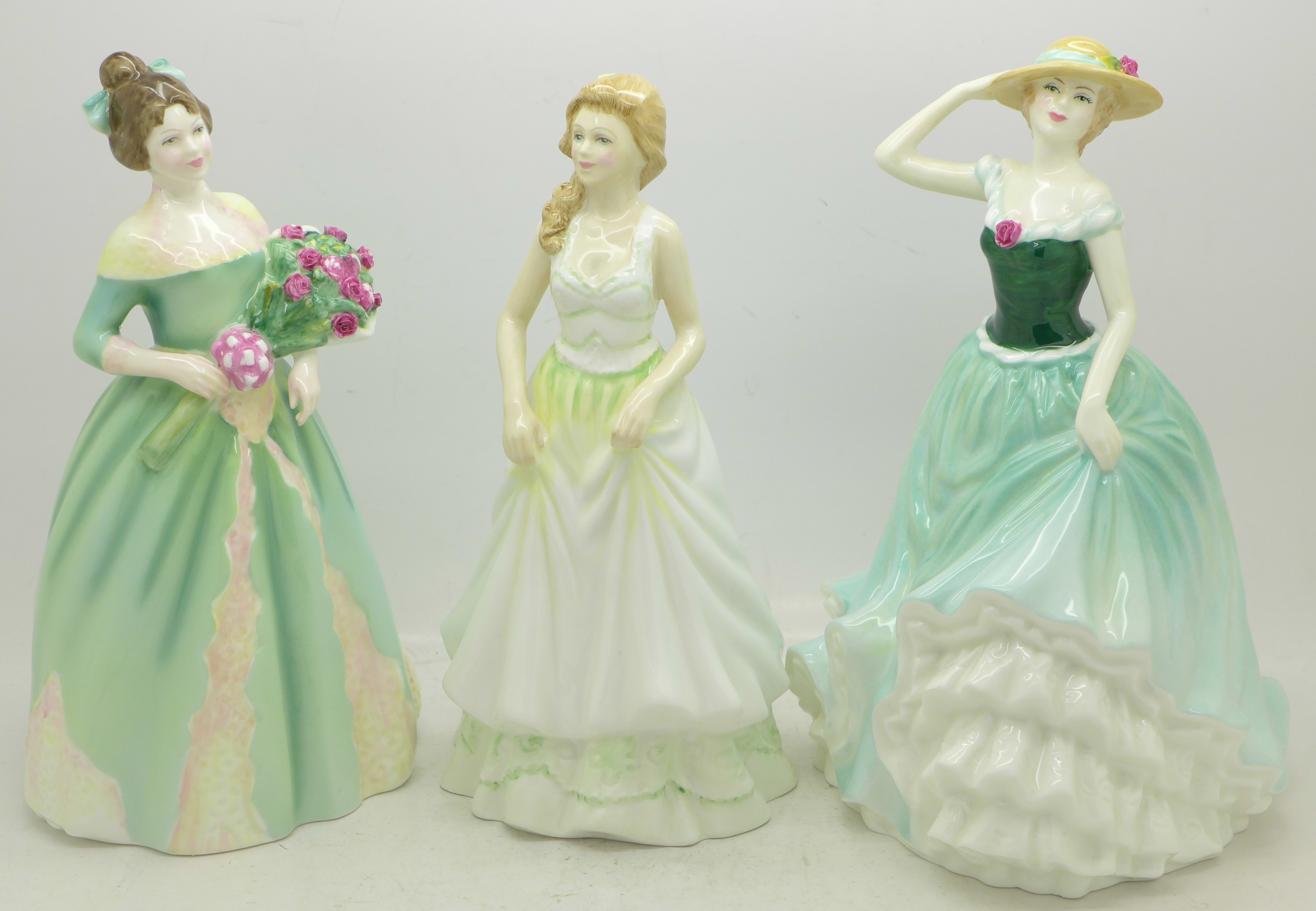 Three Royal Doulton figures, Emily,