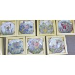 A set of six Heinrich Flower Fairy Plates, 2nd Series, boxed, and one other similar plate,