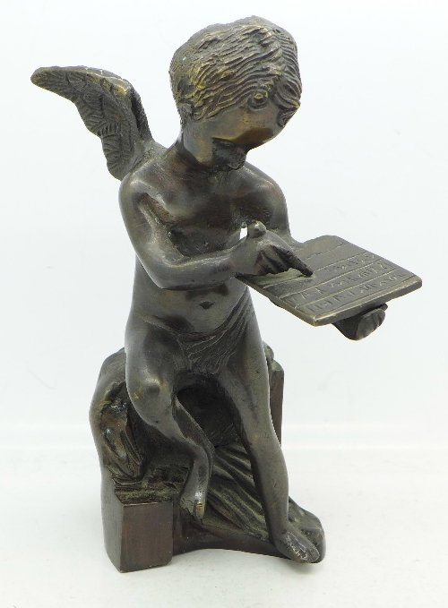 A bronze cherub, 20. - Image 2 of 4