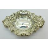 A pierced silver dish,