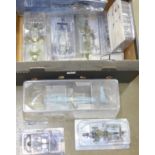 Nine Amer Com collection model helicopters,