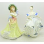 Two Royal Doulton figures,