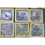 A set of six Heinrich Flower Fairy Plates, 2nd Series,