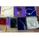 A collection of boxed jewellery