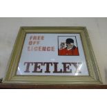 A Tetley advertising sign