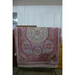 A Chinese pink rug,