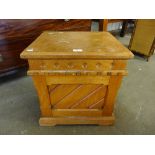 A Victorian Gothic Revival oak ottoman