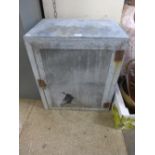 A galvanised meat safe