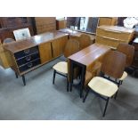 A Styles & Mealing tola wood six piece dining suite