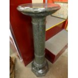 A 19th Century marble pedestal,