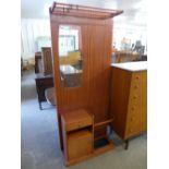 A teak hallstand