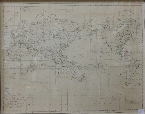 A 1785 Chart of the World According to Mercator's Projection Showing the Latest Discoveries of Capt.