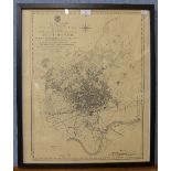 A map of The Town & County of Nottingham, From Surveys made between 1851 & 1861,