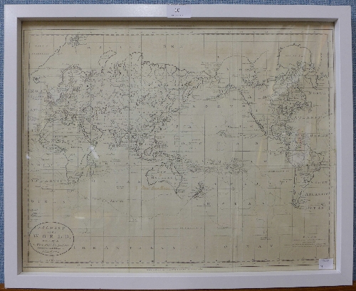 A 1785 Chart of the World According to Mercator's Projection Showing the Latest Discoveries of Capt. - Image 2 of 2