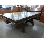 An oak refectory table