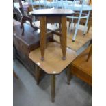 A pub table and stool