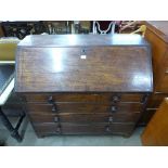 A George III mahogany bureau