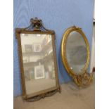 Two 19th Century gilt framed mirrors