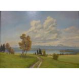 Two English School landscapes, oil on canvas,