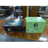 A decorative oriental box,