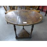 A 19th Century oak cricket table