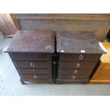 A pair of Stag Minstrel bedside chests