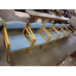 A set of six Ercol chairs