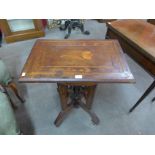 A 19th Century Dutch oak and marquetry inlaid occasional table