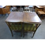 A Gordon Russell teak dining table and four teak dining chairs