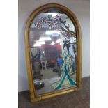 An Art Nouveau style mirror