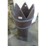 A Victorian salt glazed chimney pot