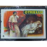 Two 1940's lithograph theatre posters, The Gondoliers and Othello, printed by Stafford,