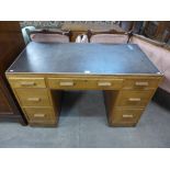 An oak desk