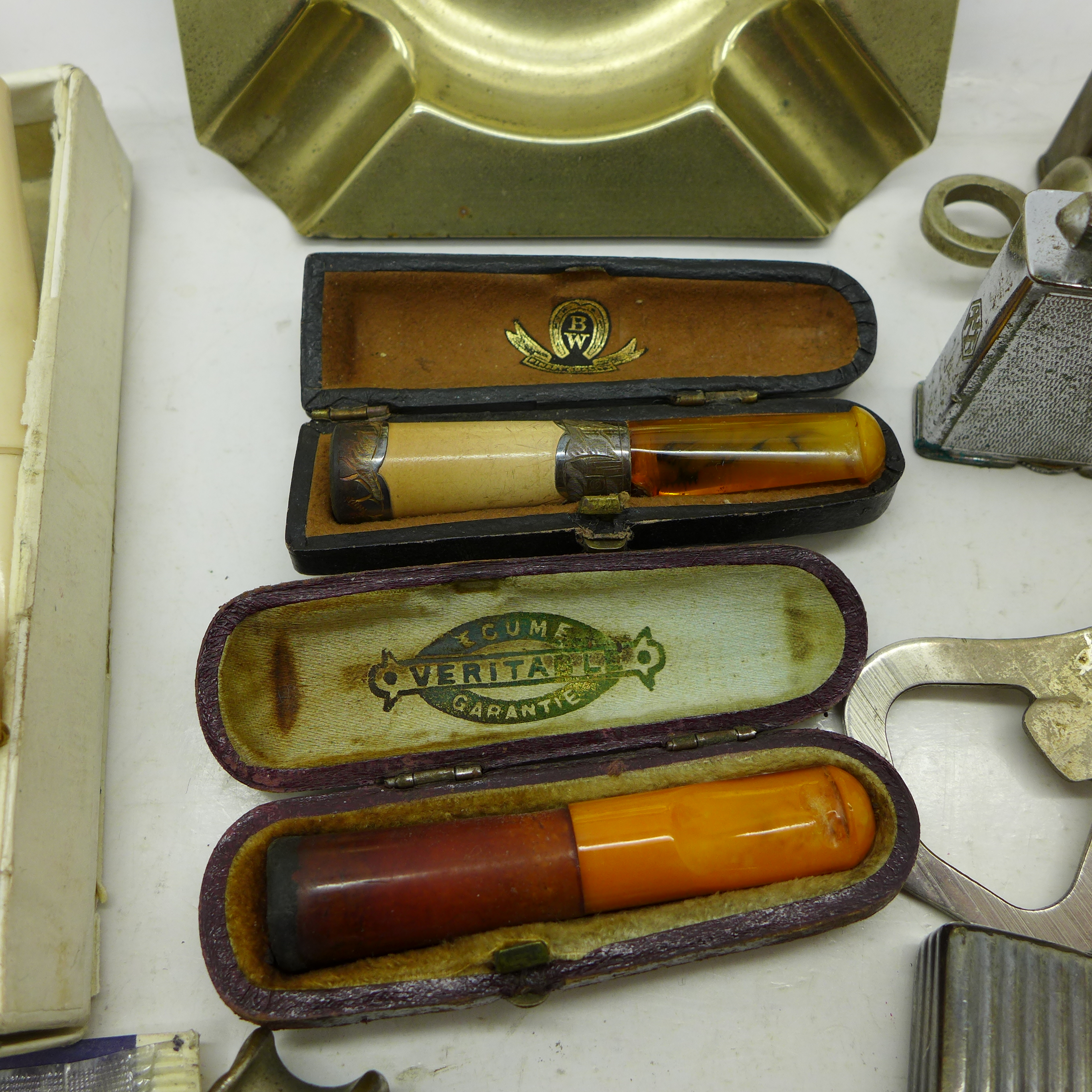 Lighters including a Dunhill, an ashtray with RAF logo, bottle openers, - Image 4 of 6